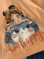 تیشرت و شلوارک جین بیرونی دخترانه گربه - Image 2