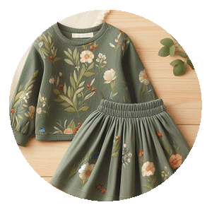 بلوز و دامن دخترانه